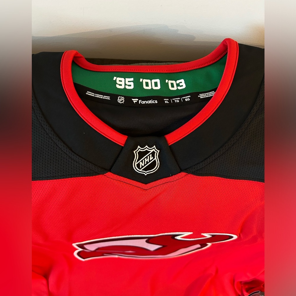 Fanatics Authentic New Jersey Devils Breakaway Hockey Home Jersey Men’s Sz: XL - Picture 3 of 6